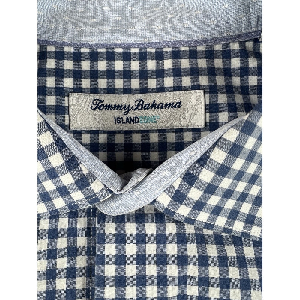 Tommy Bahama Island‎ Zone Picnic Plaid Long Sleeve Pima Cotton Blend Men's L - Picture 5 of 9